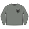 Never Waver Best Buckin' Dad Ever Design Unisex Long Sleeve Pocket T-Shirt -