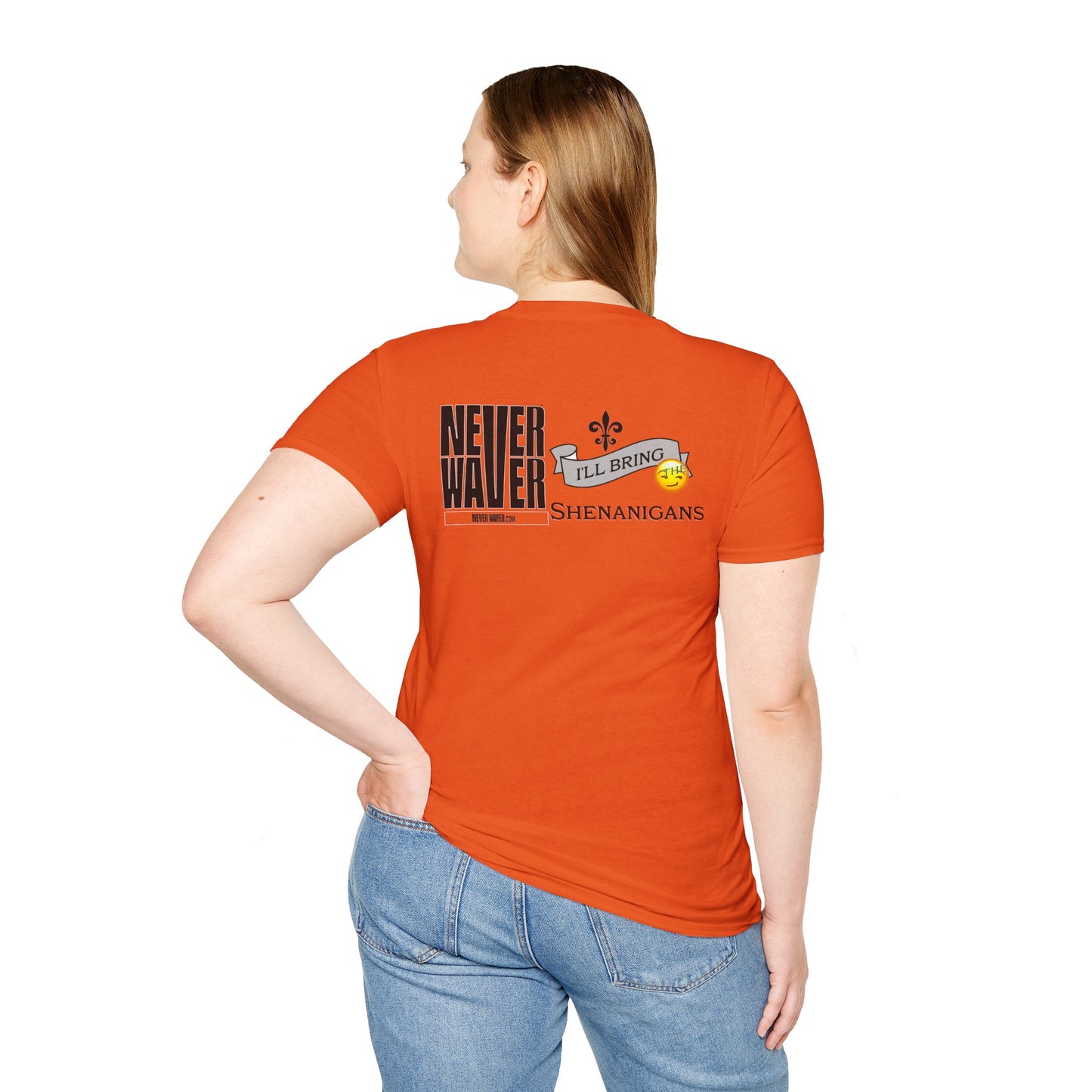 Never Waver I'll Bring The Shenanigans Unisex Softstyle T-Shirt