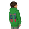 New England Fans Never Waver Youth Heavy Blend Hooded Sweatshirt