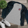 Never Waver American Flag with Golf Club Women's Cotton Tee