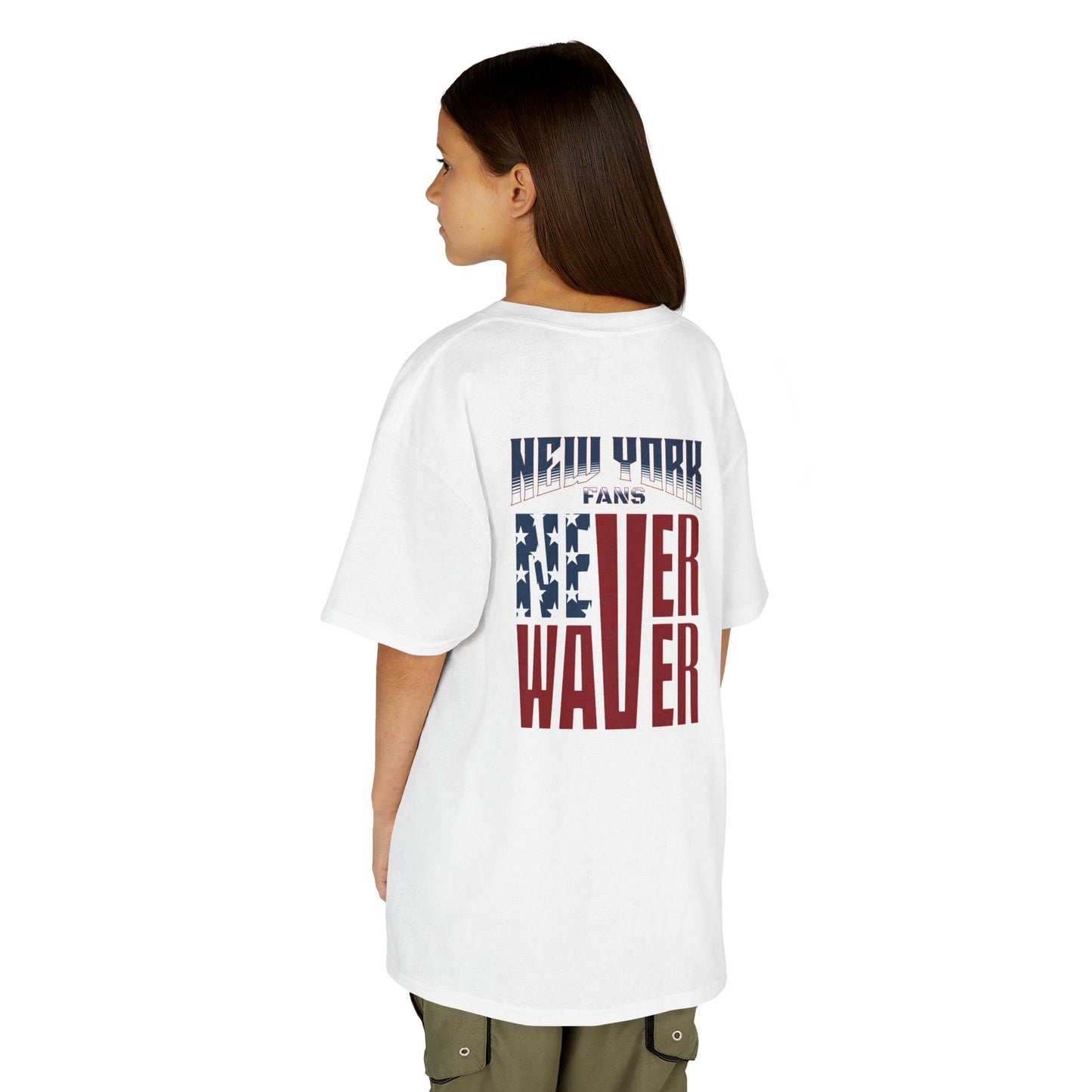 New York Fans Never Waver Kids Heavy Cotton™ Tee
