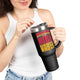 Kansas Fans Never Waver Insulated Travel Mug, 40oz by Printify