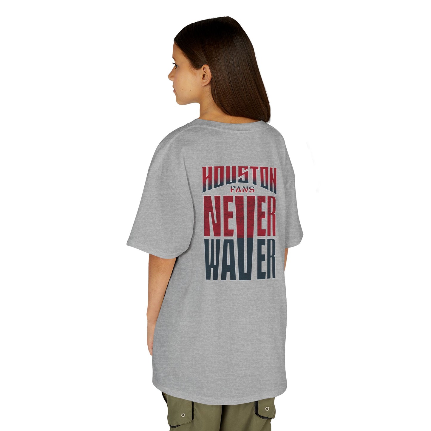 Houston Fans Never Waver Kids Heavy Cotton™ Tee