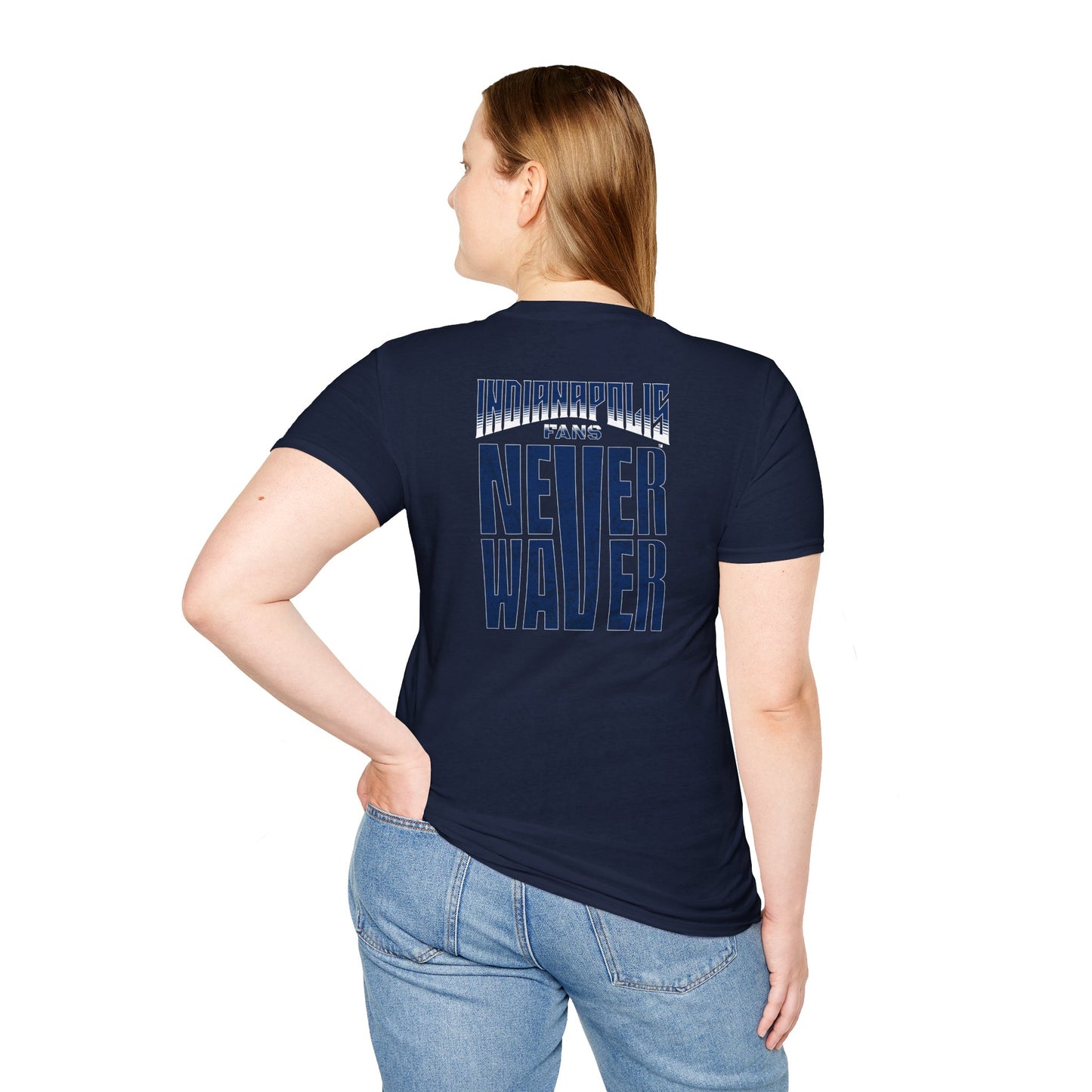 Indianapolis Fans Never Waver Unisex Softstyle T-Shirt