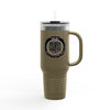 Never Waver 40oz Insulated Travel Mug — "Kick Fear in the Teeth"