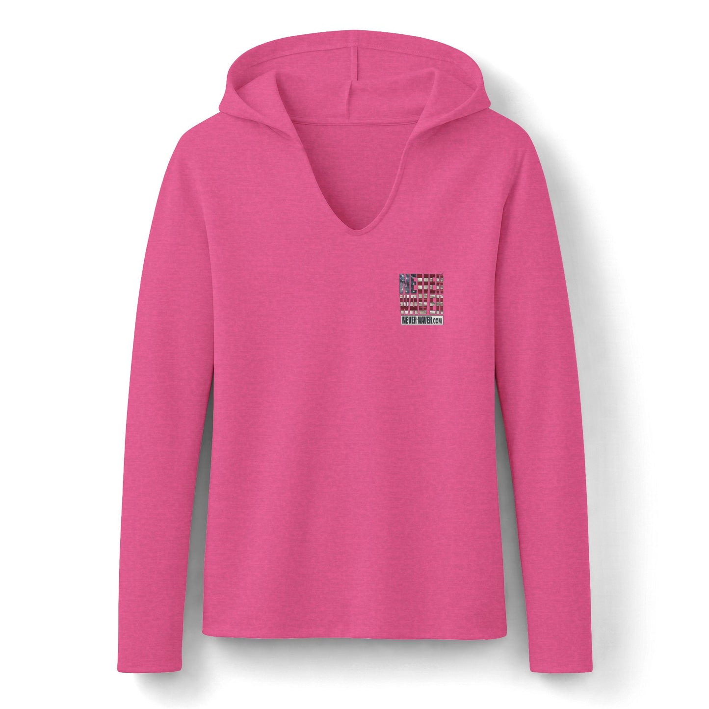 Never Waver Definition Hoodie — Stand By Your Word Back Graphic Womens