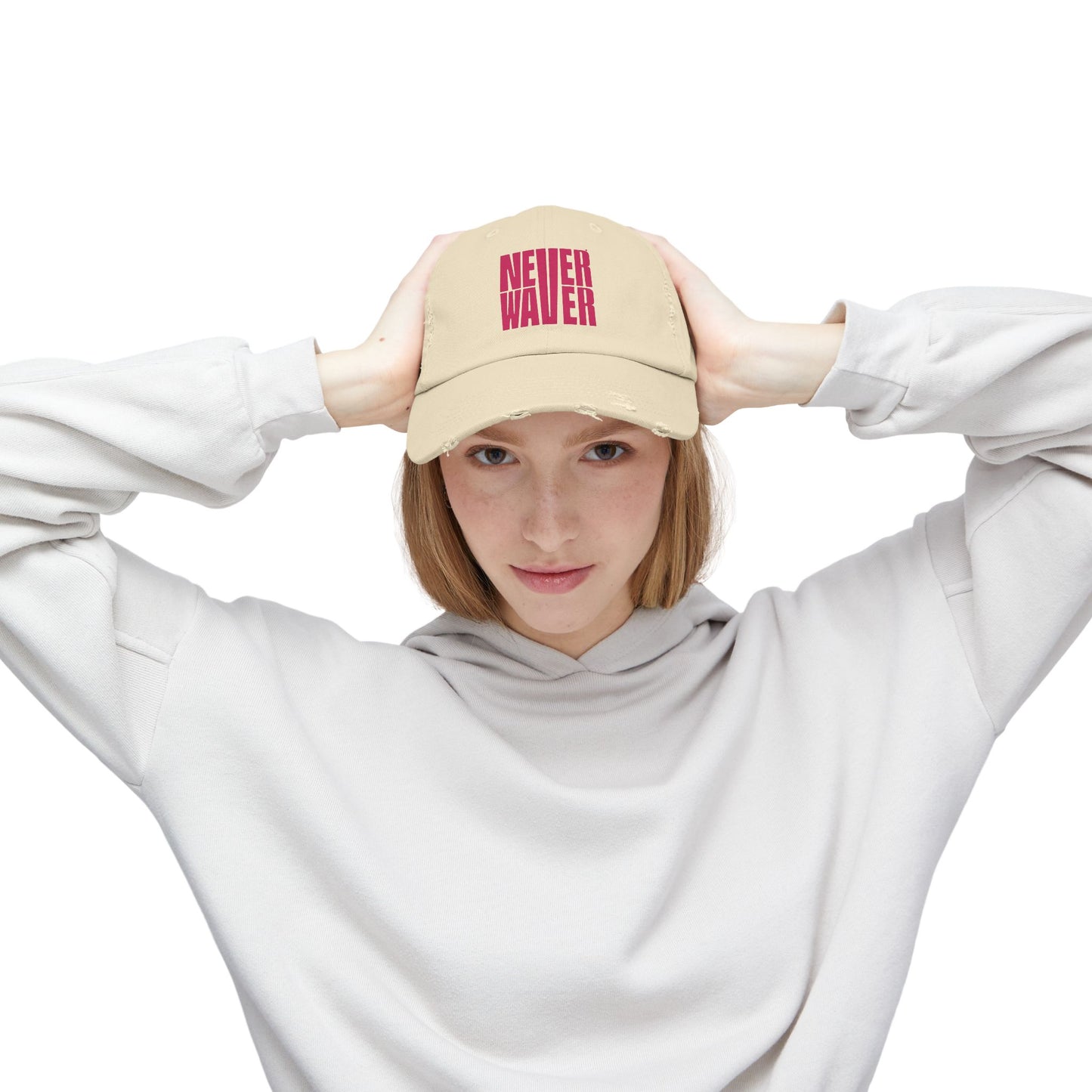 'Never Waver' Motivational Hat