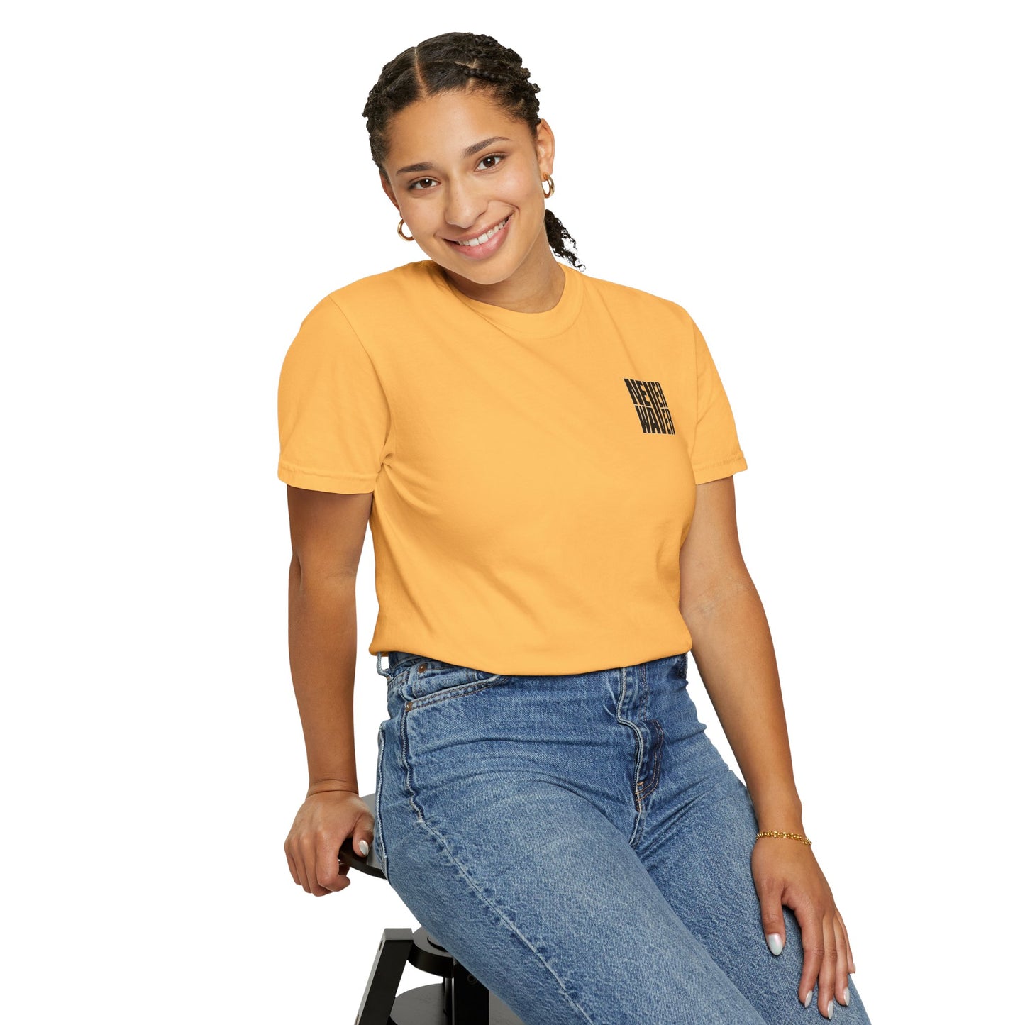 'Never Waver Mamacita Needs a Margarita' Design Unisex Garment-Dyed T-Shirt