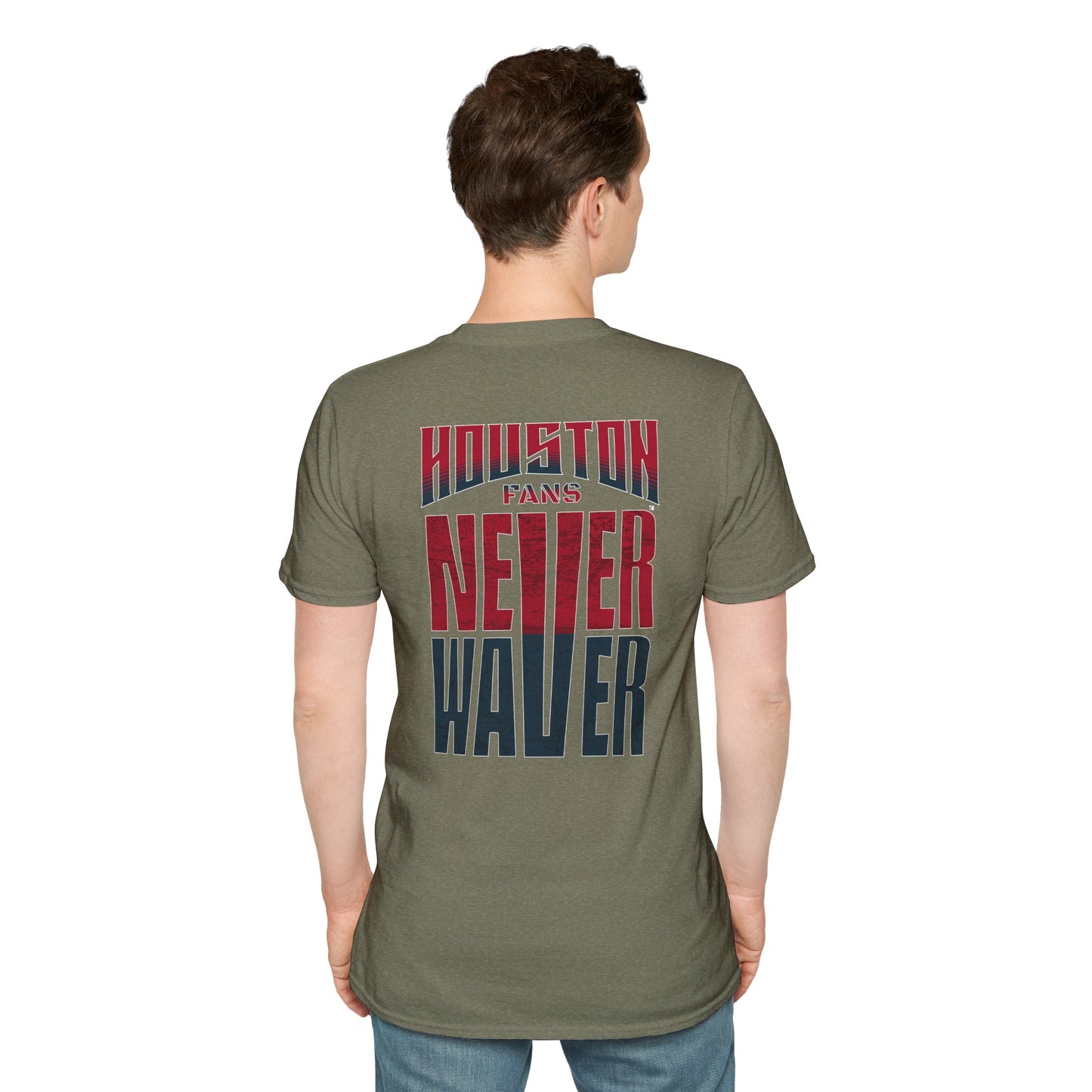 Houston Fans Never Waver Unisex Softstyle T-Shirt