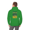 Green Bay Fans Never Waver Hoodie w Leopard Football - Unisex Heavy Blend Sweatshirt
