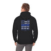 Never Waver Back The Blue Hoodie - Unisex Heavy Blend Sweatshirt