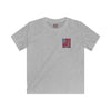 Never Waver Stylized Flag Design Kids Softstyle Tee