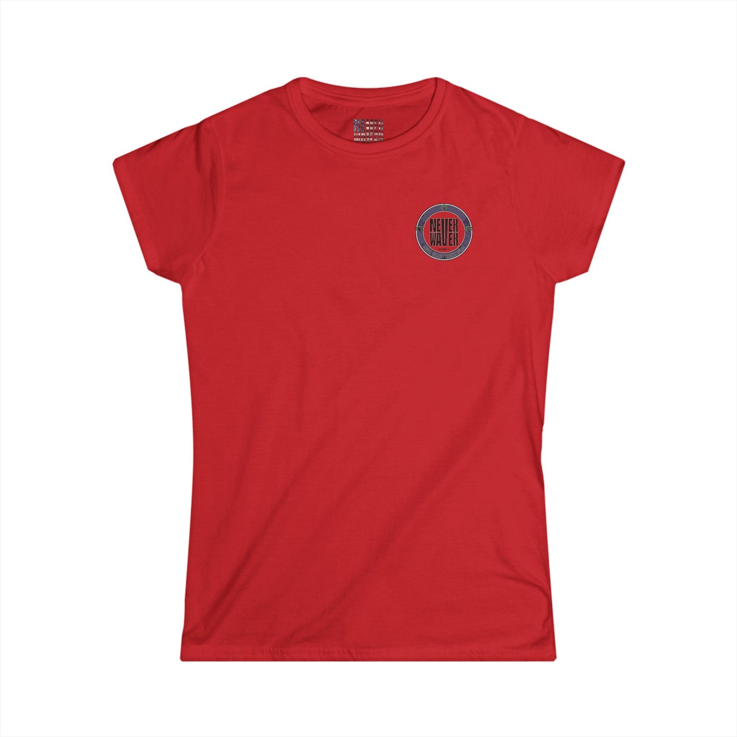 Never Waver Save Water Drink Wine Women's Soft Style Tee