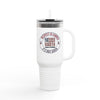 Respect Is Earned 40oz Insulated Travel Mug — Motivational Stainless Tumbler for Commuting & Gym