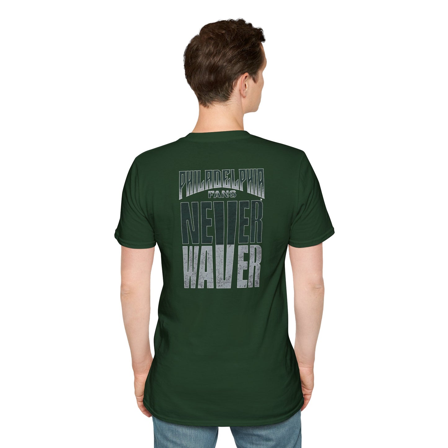 Philadelphia Fans Never Waver Unisex Softstyle T-Shirt