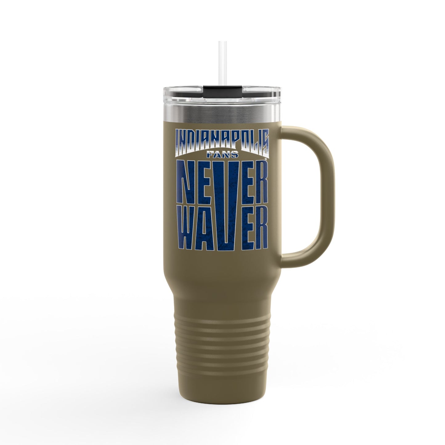 Indianapolis Fans Never Waver Insulated Travel Mug, 40oz