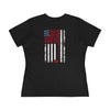 Never Waver American Flag with Golf Club Women's Cotton Tee