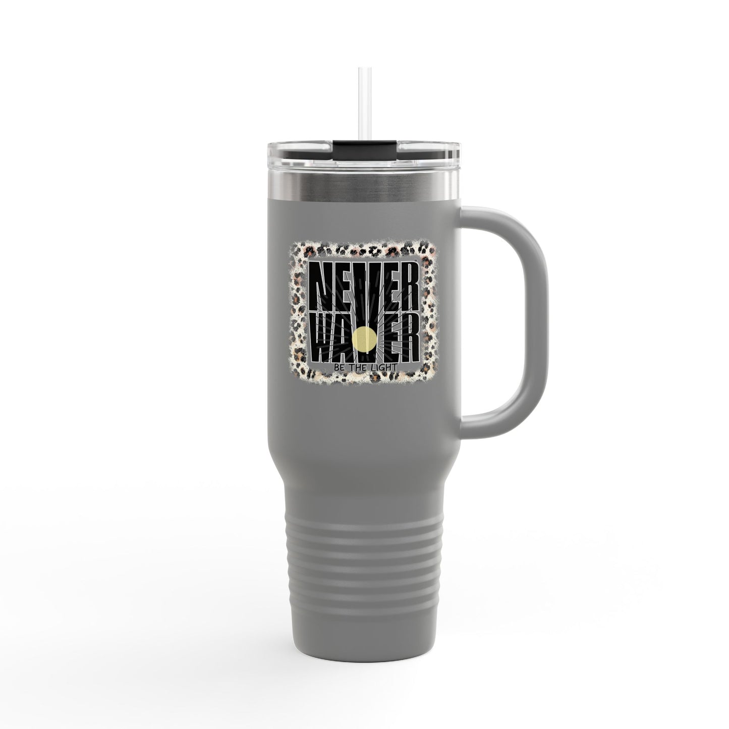 NEVER WAVER Be The Light Insulated Travel Mug, 40oz
