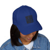 Never Waver Embroidered Cap - Structured White Baseball Hat for Motivation and Style