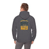 Green Bay Fans Never Waver Hoodie w Leopard Football - Unisex Heavy Blend Sweatshirt