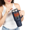 Cincinnati Fans Never Waver W-Leopard Football Insulated Travel Mug, 40oz