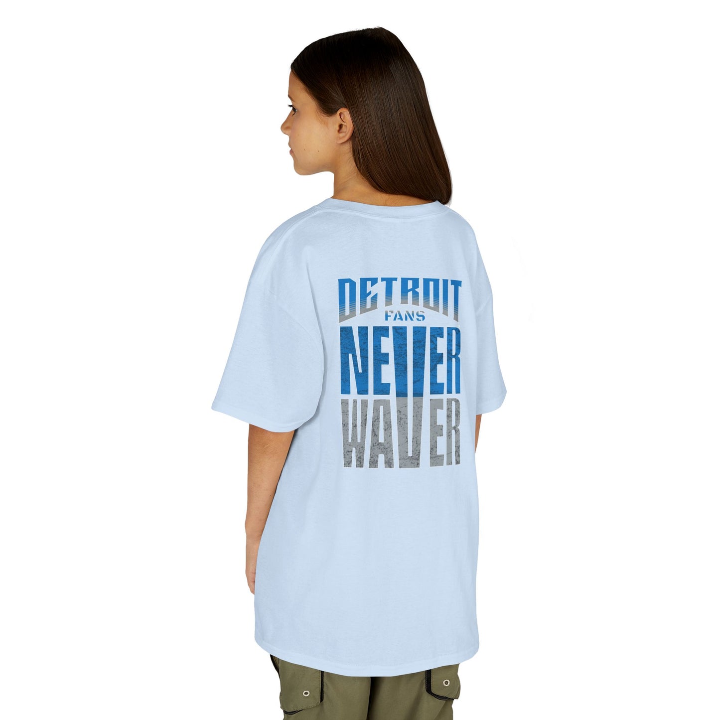 Detroit Fans Never Waver Kids Heavy Cotton™ Tee