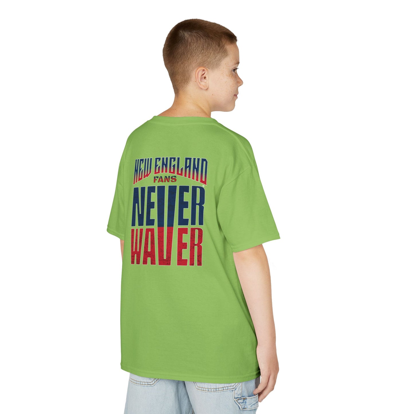 New England Fans Never Waver Kids Heavy Cotton™ Tee