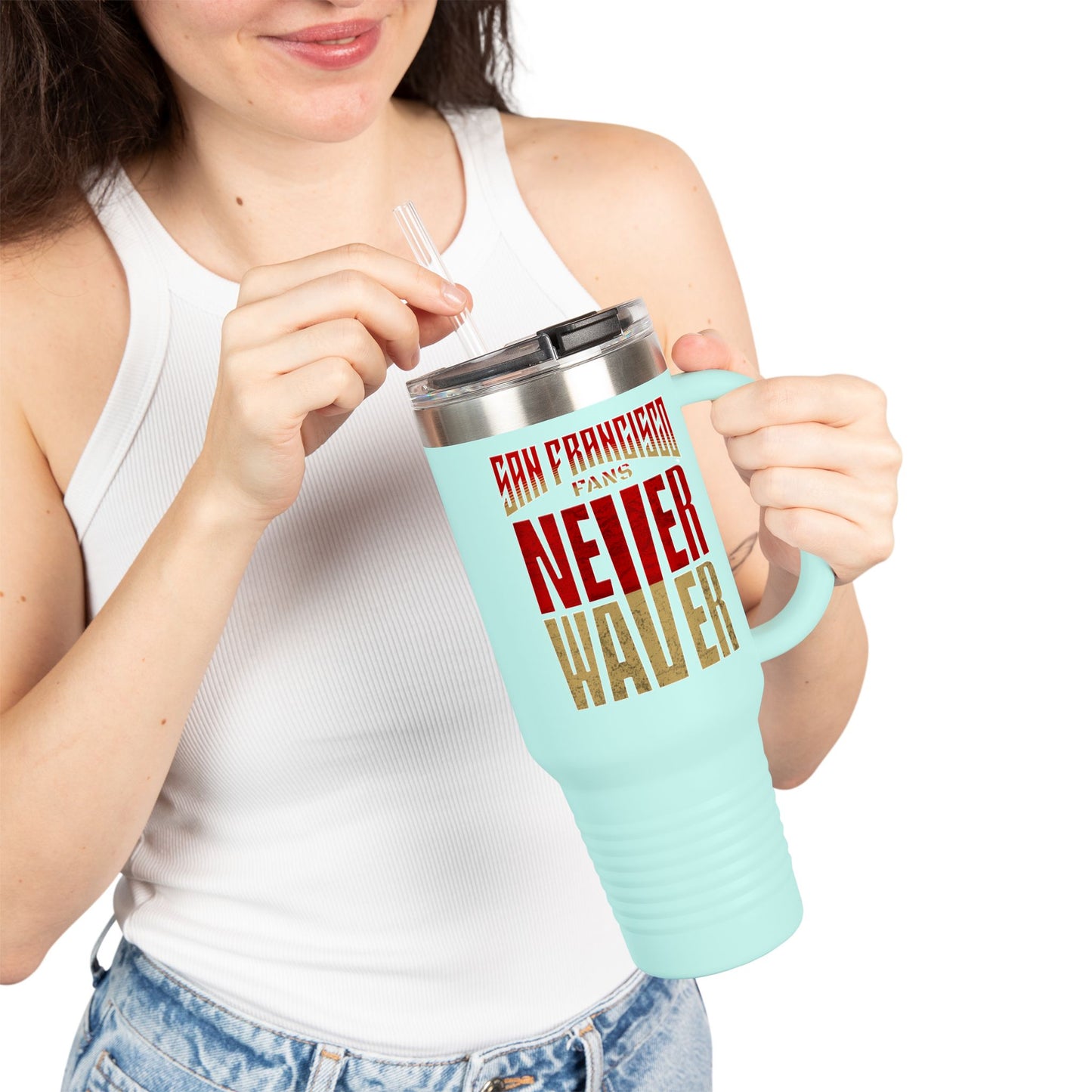 San Francisco Fans Never Waver Insulated Travel Mug, 40oz