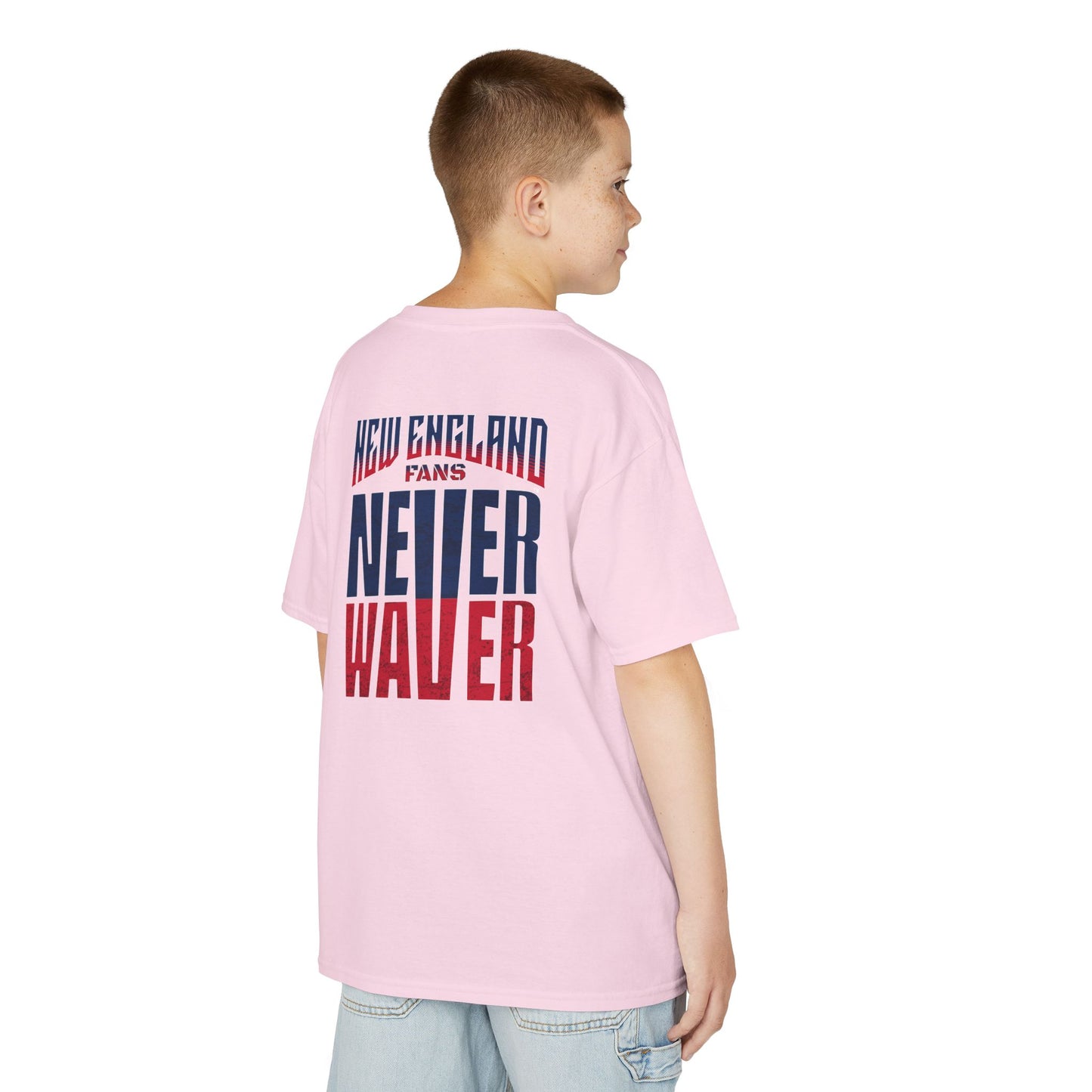 New England Fans Never Waver Kids Heavy Cotton™ Tee