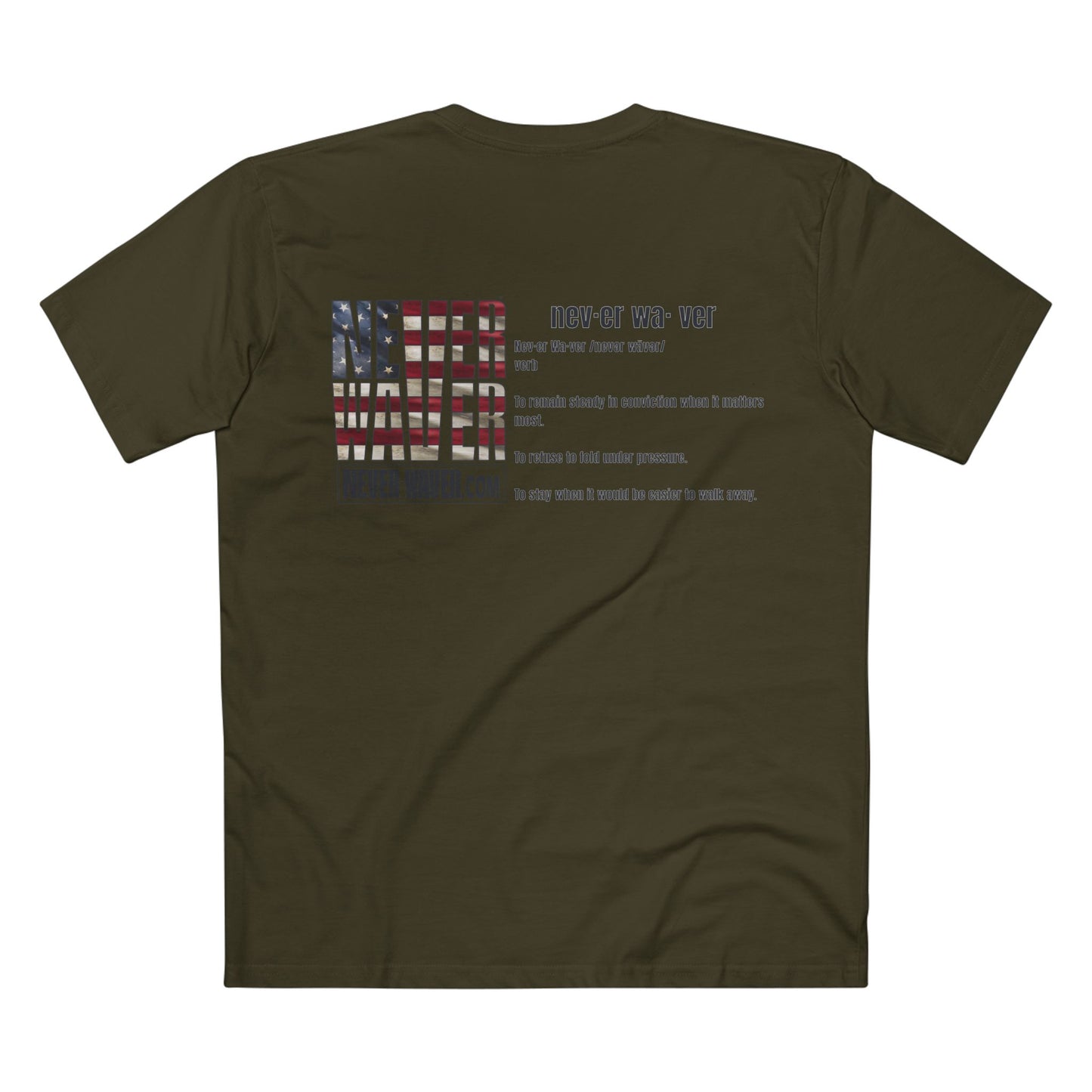 Never Waver Definition Men's Staple Tee