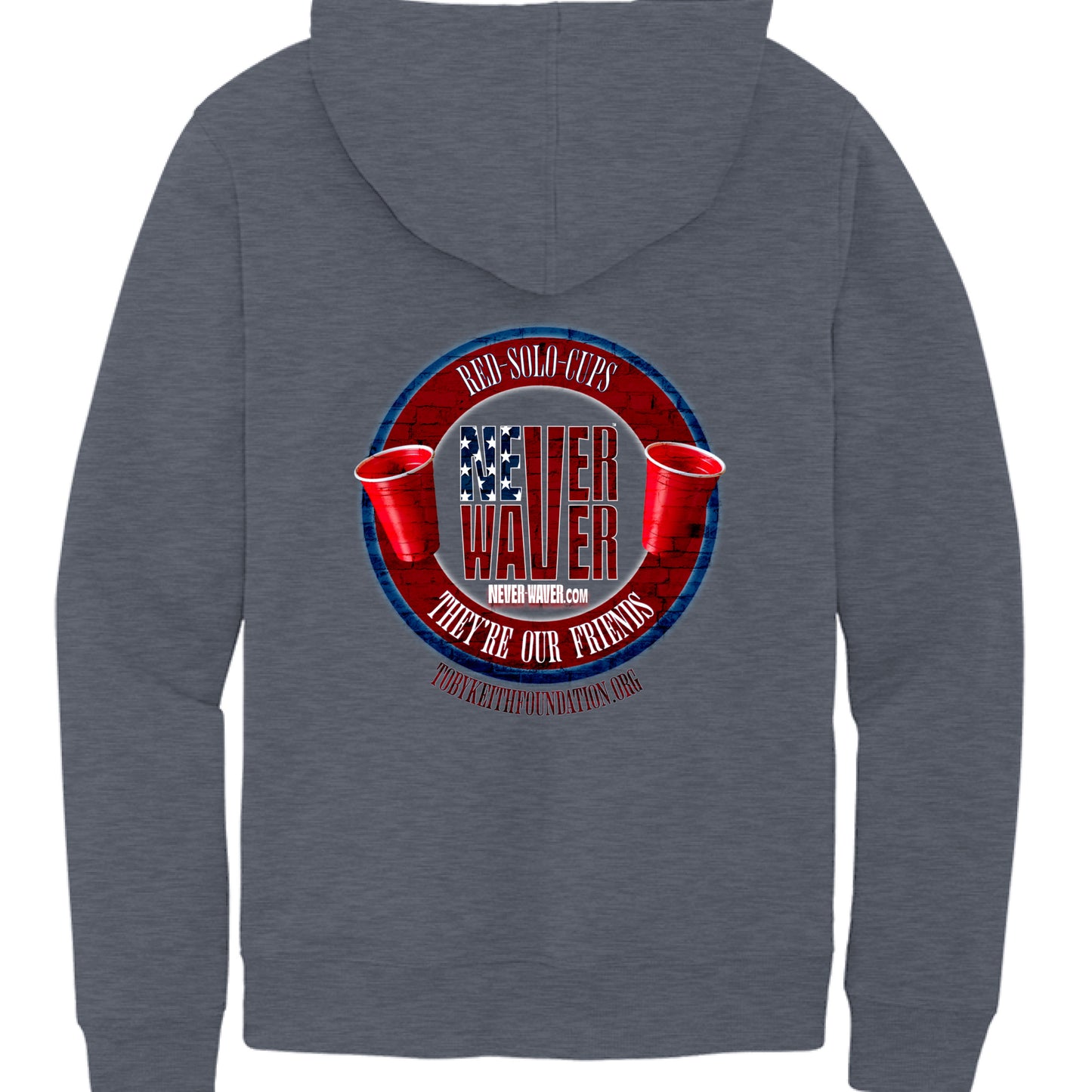 Heathered Navy - BACK