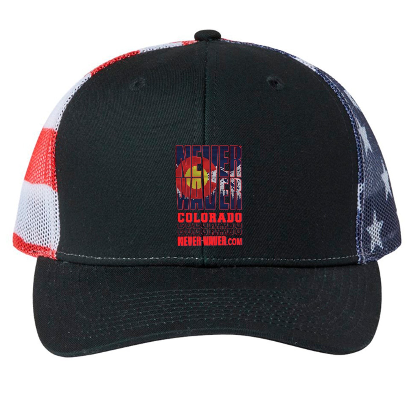 Black/ USA Flag - S700M - FRONT