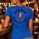 NEVER WAVER®|250 Years Of Freedom Grace Messy Bun -Ladies V-Neck by Never Waver