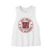 Hot Mess Never Waver Still Blessed Ladies Racerback Cropped Tank by Never Waver