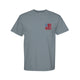 Never Waver American With White Outline Sport-Tek ST520 T-Shirt by Never Waver